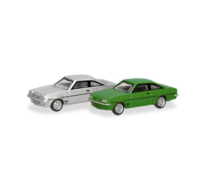 Opel Manta Set (2) Silver & Signal Green