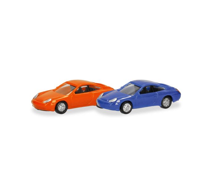 Porsche 911 Set (2) Gulf Orange & Maritime Blue