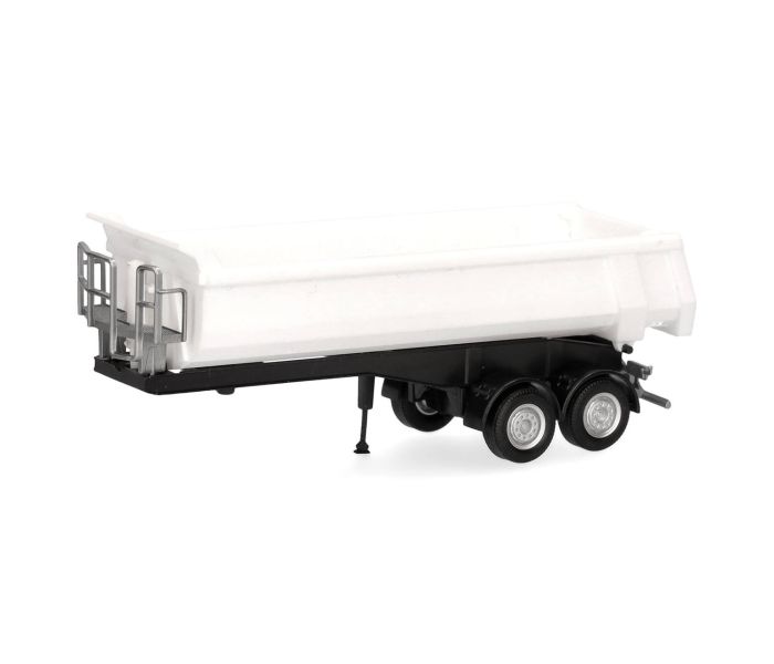 Dump 2 Axle Semitrailer White