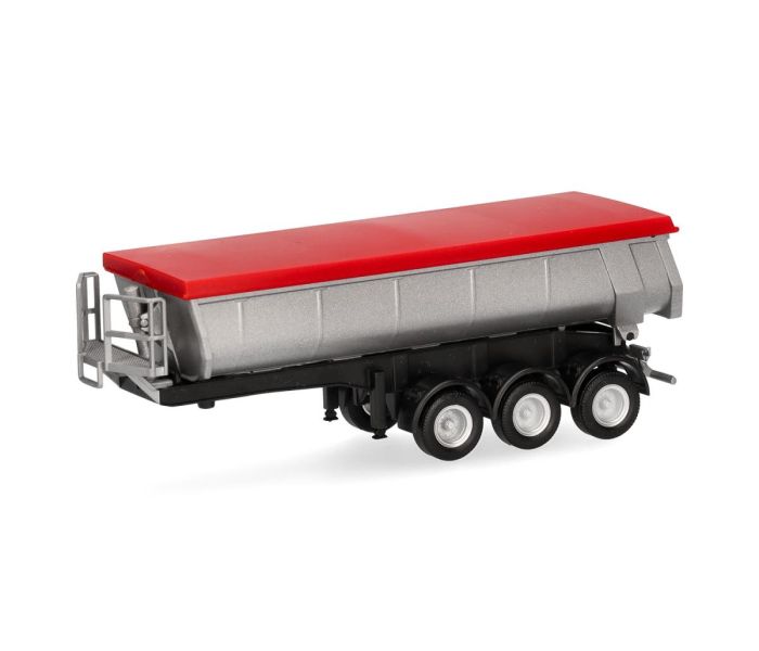 Cement Parts 3 Axle Trailer Silver/Red