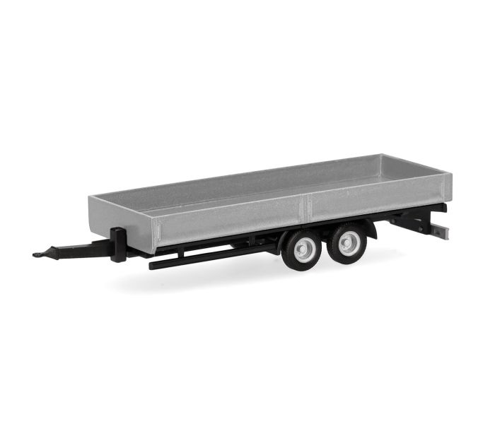 Lowboy Tandem 2 Axle Trailer Silver
