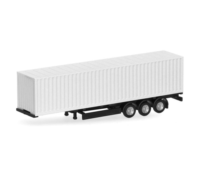 40ft Container 3 Axle Semitrailer White (2)