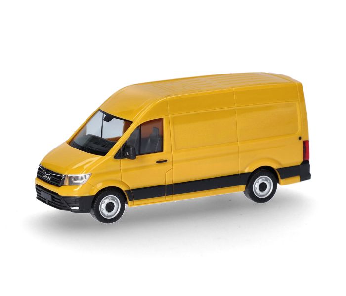 MAN eTGE Transporter High Roof Broom Yellow