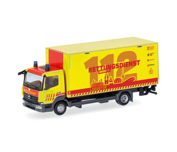 MB Atego 13 Box Truck w/Tail Lift Feuerwehr Bremen Logistk