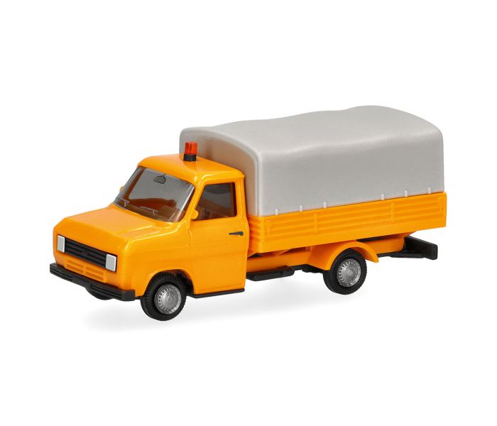 Basic Ford Transit Tarpaulin Lorry Municipal Orange