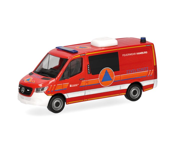 MB Sprinter 18 Half Bus Flat Roof Feurwehr Hamburg