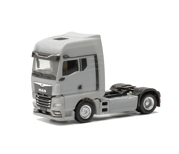 MAN TGX 2 Axle w/Mirror Cams Rigid Tractor Platinum Grey