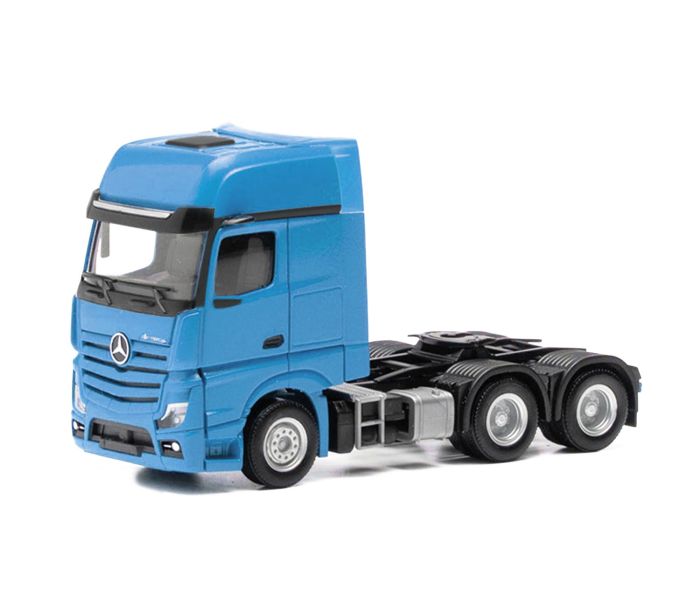MB Actros L Gigaspace 3 Axle 6x4 Rigid Tractor Light Blue