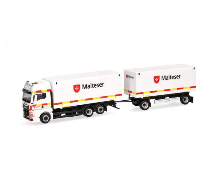 MAN TGX GX Interchangeable Box Trailer Malteser
