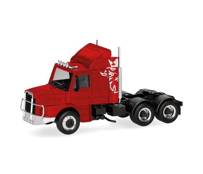 Scania Hauber 142 3 Axle Rigid Tractor Red