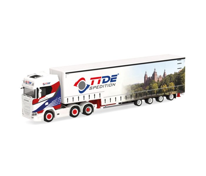 Scania CS 20 HD 6x2 Volume Curtain Canvas Semitrailer TTDE