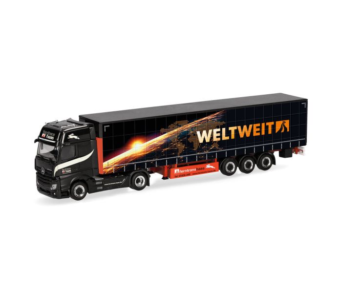 MB Actros L 18 Gigaspace Curtain Canvas Semi Ferntras
