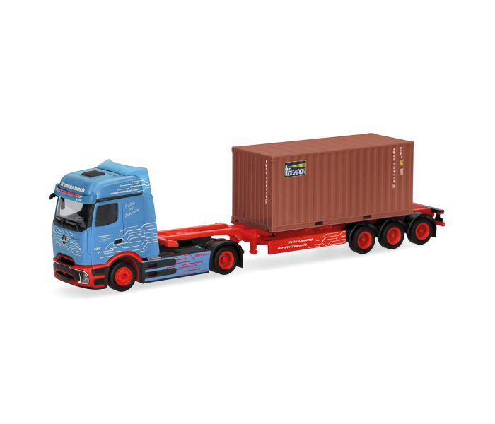 MB eActros Bigspace 20ft Container Semitrailer Frankenbach