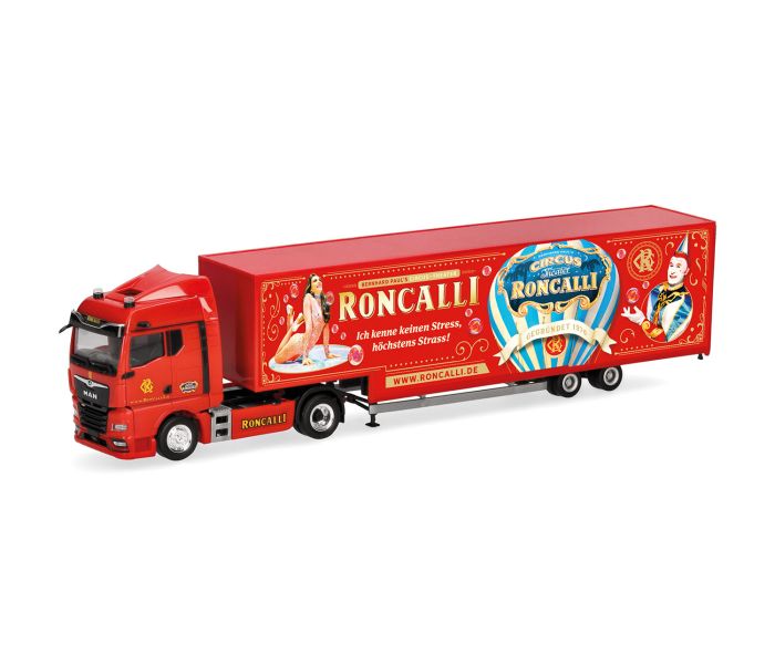 MAN TGX GM Jumbo Box Semitrailer Circus Roncalli