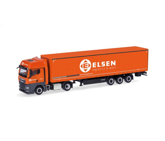 MAN TGX GX Curtain Canvas Semitrailer Elsen