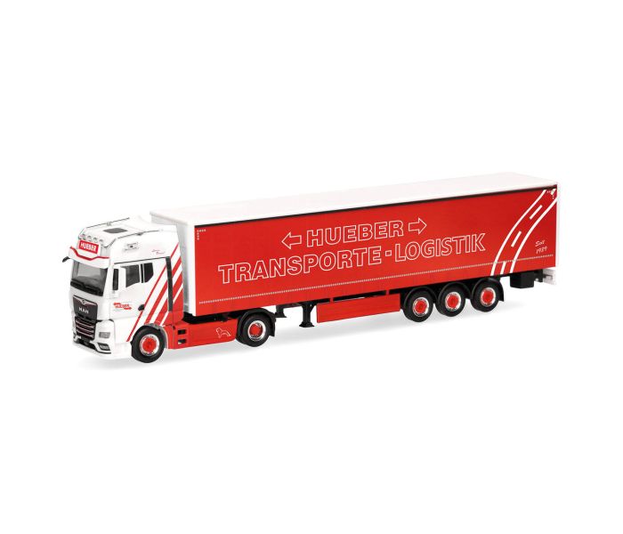 MAN TGX GX Curtain Canvas Semitrailer Hueber Heideck