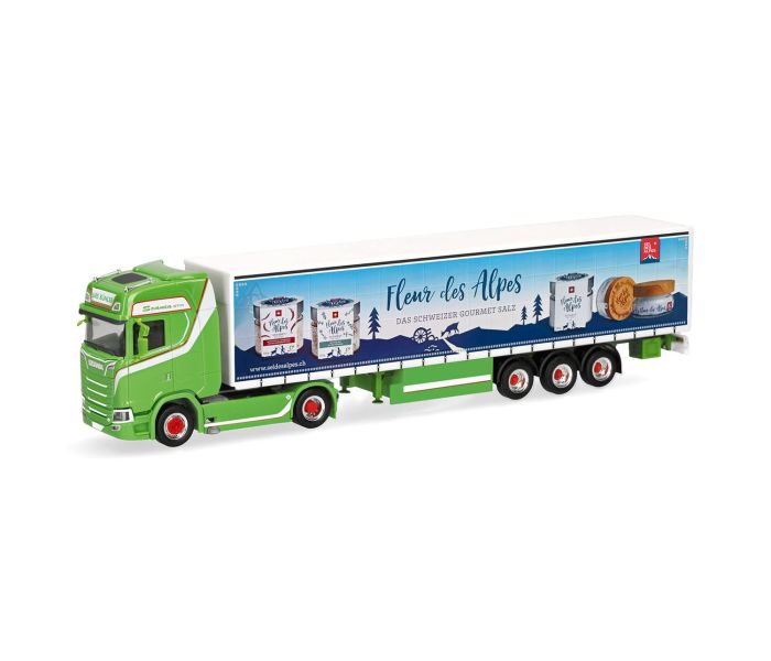 Scania CS 20 Curtain Canvas Semitrailer CH Fleur des Alpes