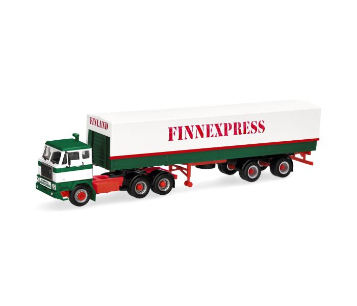 Volvo F88 Tarpaulin Semitrailer Finnexpress (FI)