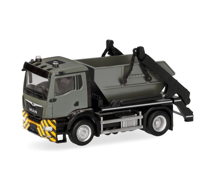 MAN TGS NN Meiller AK12 Skip Lorry Grey/Yellow