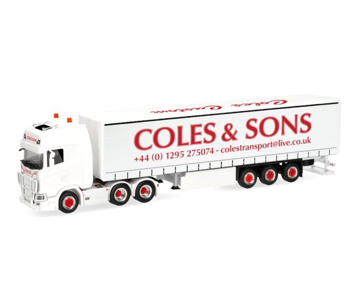 Scania CS 20 Curtain Canvas Semitrailer Coles & Sons (GB)