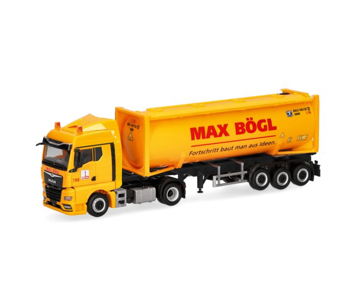 MAN TGX GM 30ft Silo Container Semitrailer Max Bogl