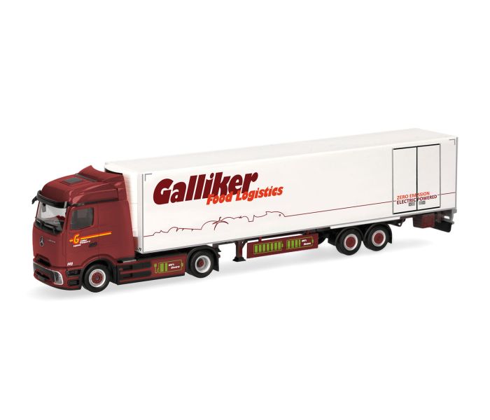 MB eActros 600 Refrigerated Box Semitrailer Galliker