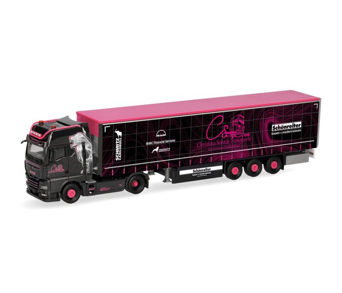 MAN TGX GX Curtain Canvas Semitrailer Christins Schleb