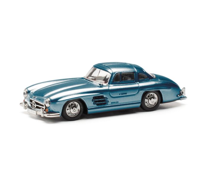 MB 300 SL Gull Wing Doors Light Blue Metallic