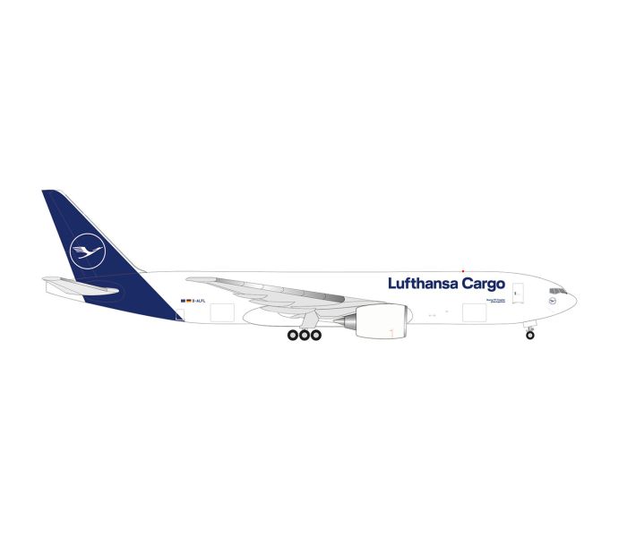 Boeing 777F Lufthansa Cargo D-ALFL Hola Argentina (1:500)