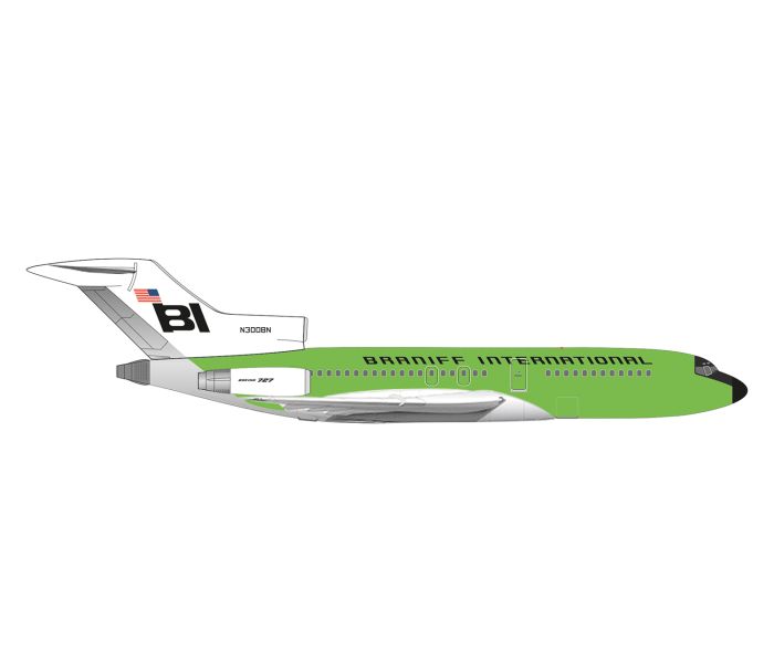 60yr Boeing 727-100 Branff International Lime Green(1:500)