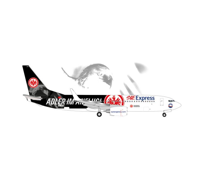 Boeing 737-800 Sun Express TC-SPM Adler im Anflug (1:500)