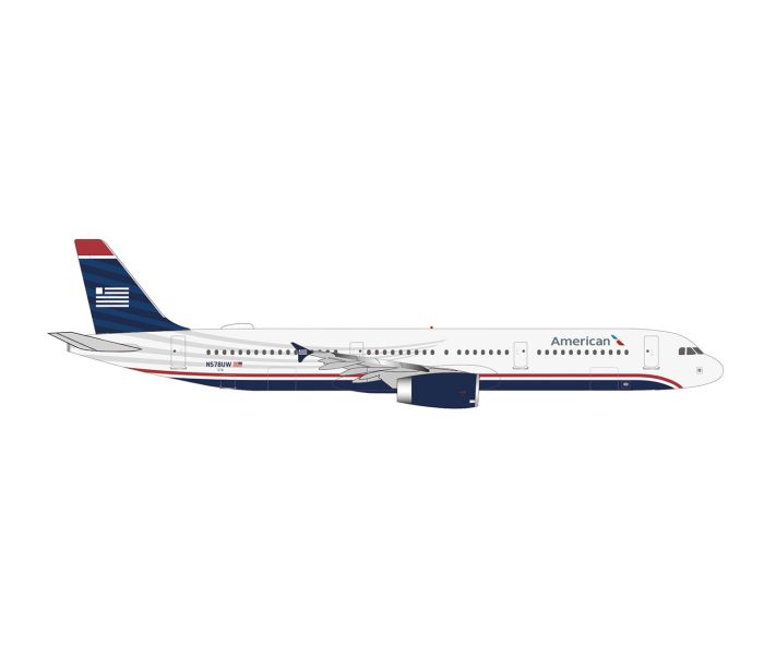 Airbus A321 American Airlines Heritage N578UW (1:500)