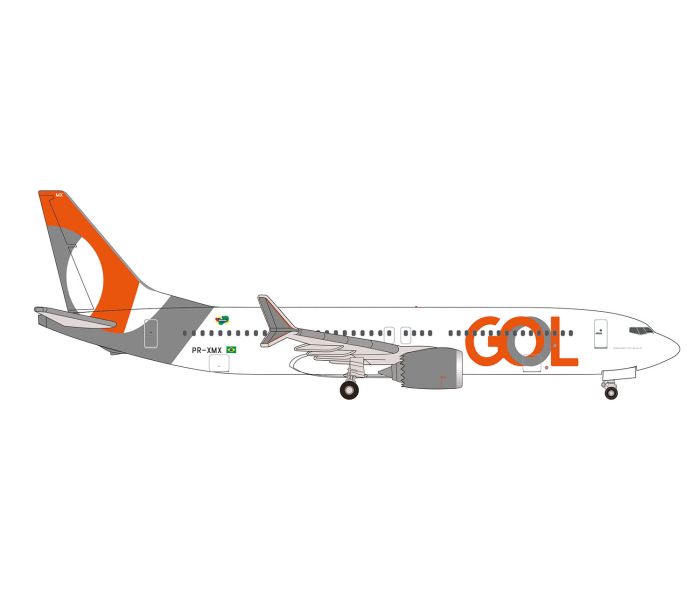 Boeing 737 Max 8 GOL Linhas Aereas PR-XMX (1:500)