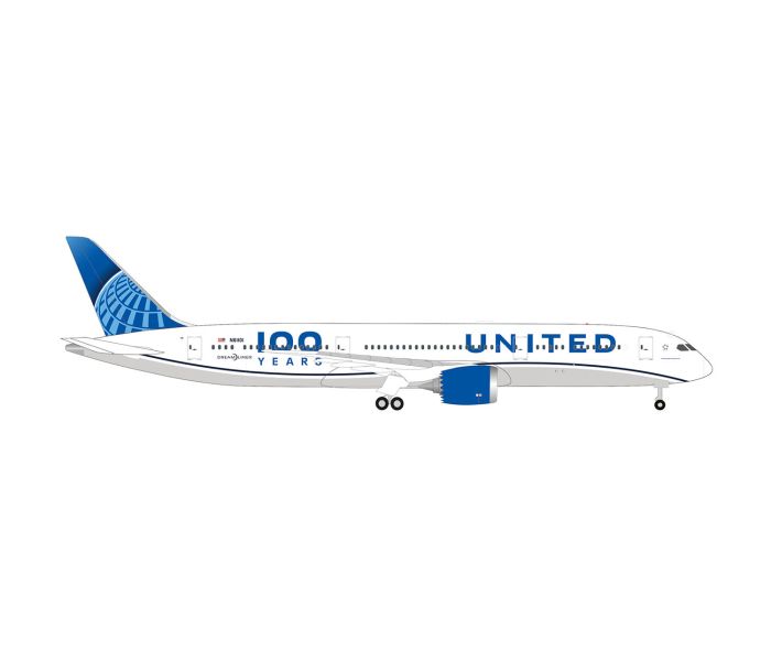 Boeing 787-9 Dreamliner United Airlines 100y N61101(1:500)