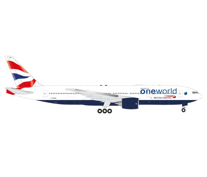 Boeing 777-200 British Airways oneworld G-YMMU (1:500)