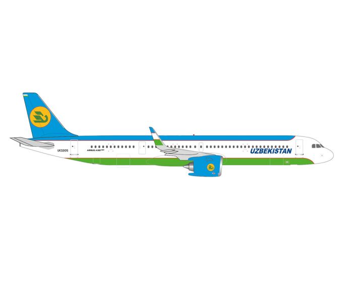 Airbus A321neo Uzbekistan Airways UK32105 (1:500)