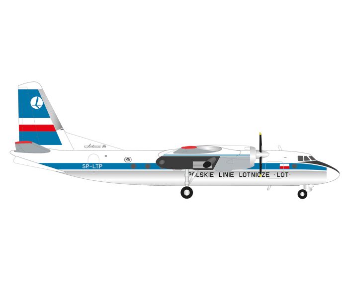 Antonov AN-24B LOT Polish Airlines SP-LTP (1:200)