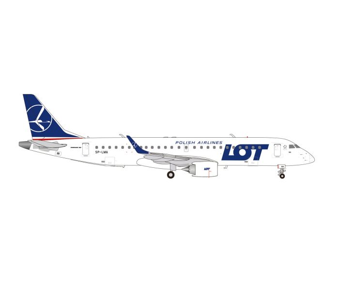 Embraer E190 LOT Polish Airlines SP-LMA (1:200)