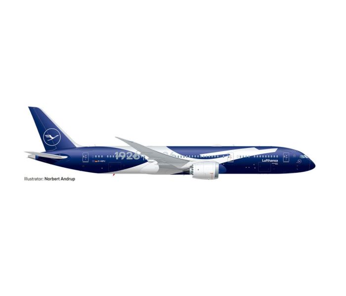 Boeing 787-9 Dreamliner Lufthansa 100yr D-ABPU (1:200)