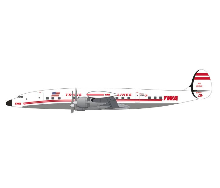 Snapfit Lockheed L-1049G Super Constellation TWA (1:125)