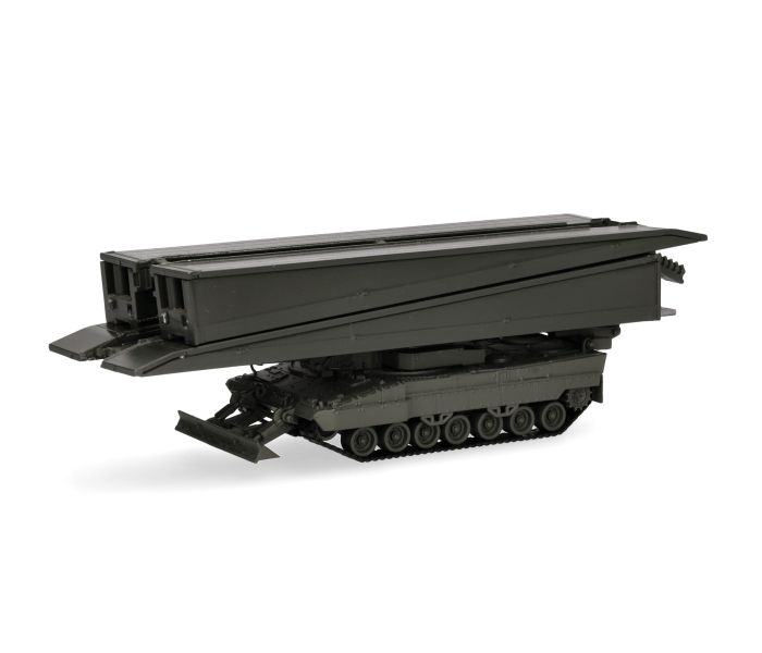 Military 26m Armoured Mobile Bridge Green