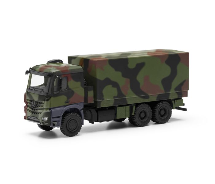 Military MB Arocs 6x6 Canvas Truck Camouflage