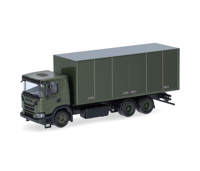Military Scania XT17 3 Axle Box Truck Schwedische Armee