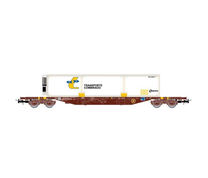 RENFE MMC3 Flat Wagon w/Trans. Combinado Container Load V