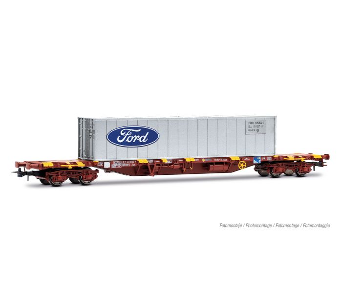 RENFE MMC3 Flat Wagon w/Ford Container Load IV