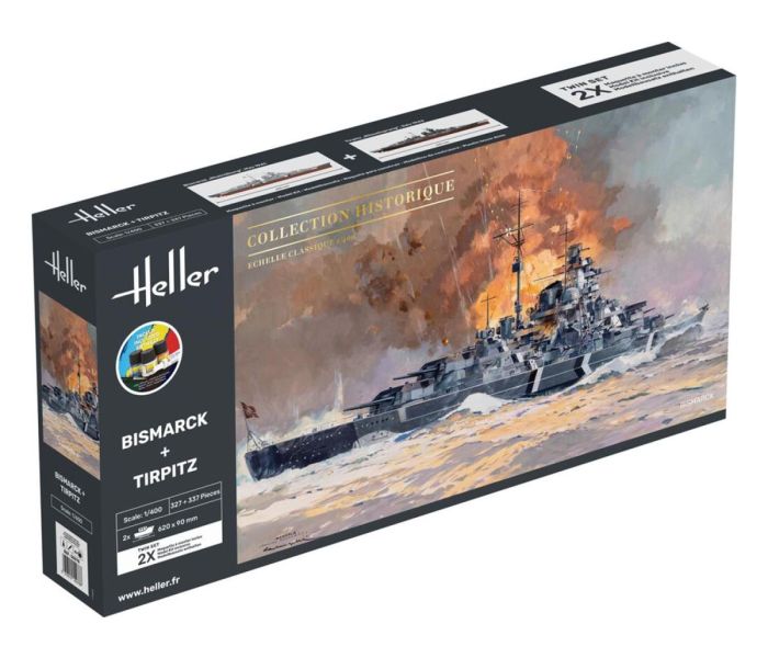 German Warship Bismark/Tirpitz Twin Set Starter Kit (1:400)