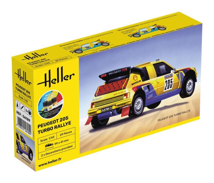Peugeot 205 Turbo Rallye Starter Kit (1:43 Scale)