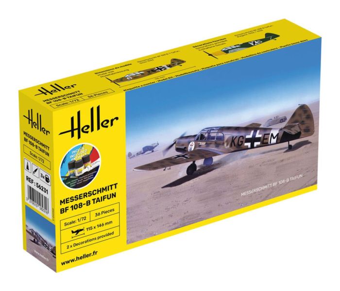 German Messerchmitt Bf 108-B Taifun Starter Kit (1:72)
