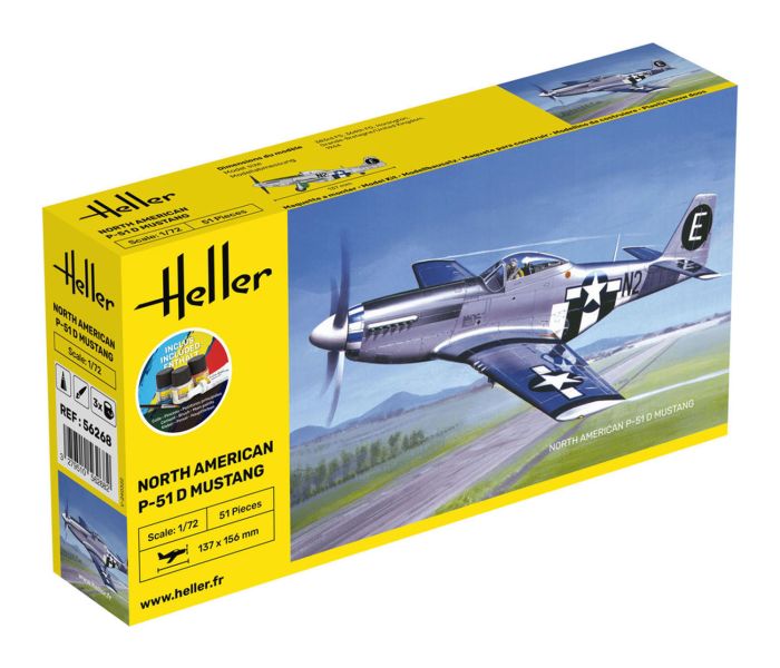 US North American P-51 D Mustang Starter Kit (1:72 Scale)
