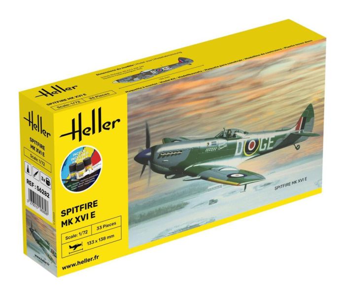 British Supermarine Spitfire Mk XVI E Starter Kit (1:72)